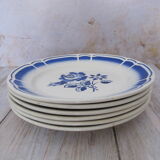 6 assiettes plates de Badonviller