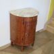 Small chest of drawers - Half-moon table - Louis XVI style - Elm burr veneer - Pla