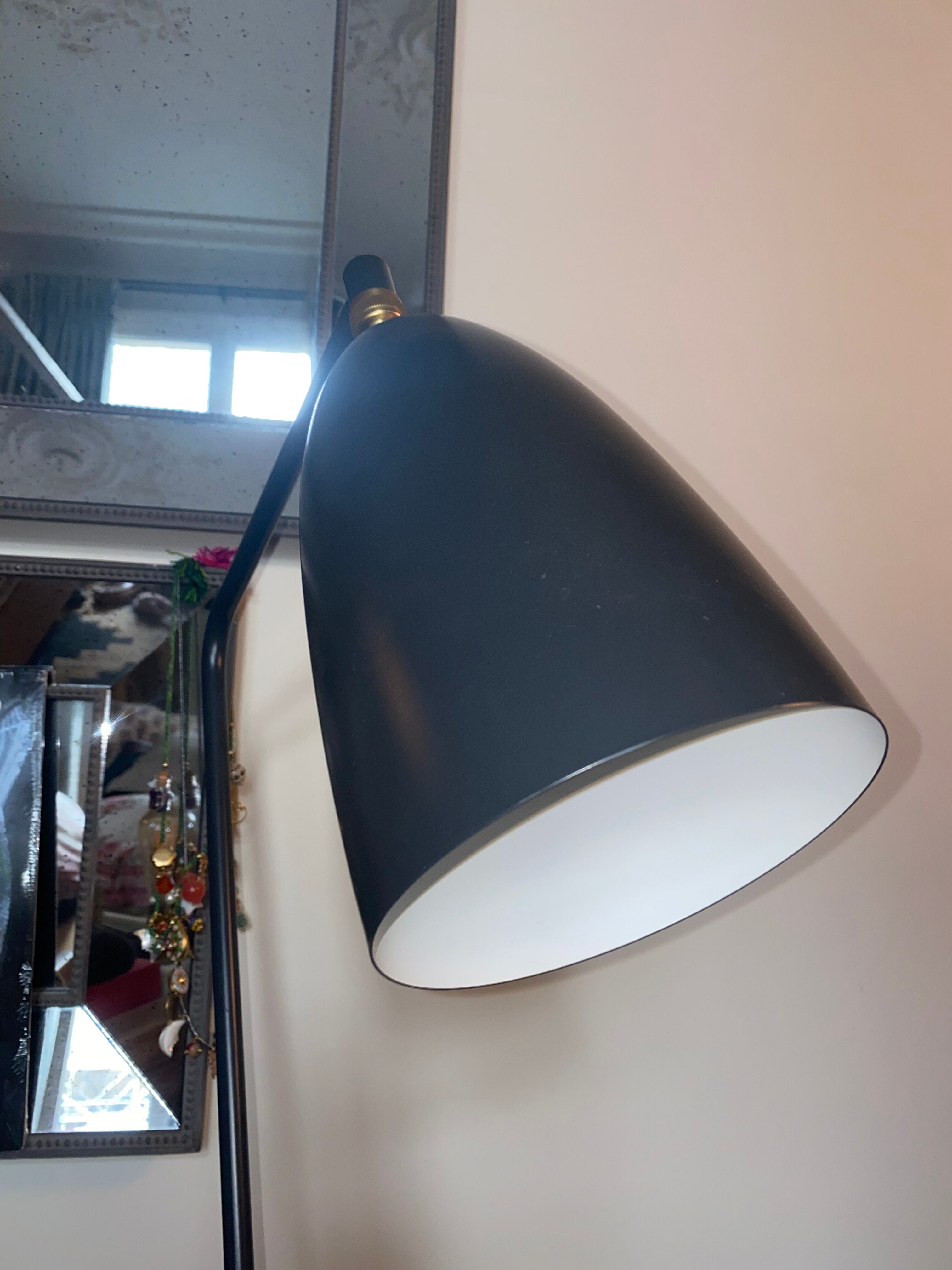 Floor lamp anthracite grey Gubi Grossman Grässhoppa collection