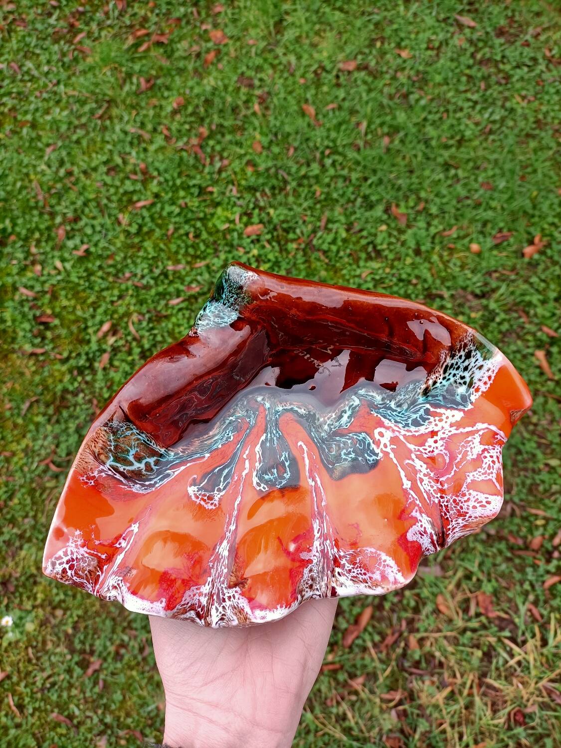 Retro ceramic ashtray