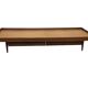 Vintage 1950s teak sofa bed with drawers.