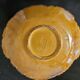 Glazed ceramic bowl amber — Atelier Cérenne, Vallauris (1950s)