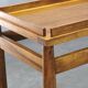 Mid Century Walnut Serving Cart, Czechoslovakia, 1970s