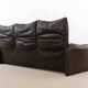Cassina Maralunga 3seat-Sofa in darkbrown leather by Vico Magistretti