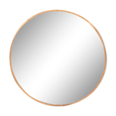 Round mirror in cupper 1960