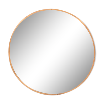 Round mirror in cupper 1960