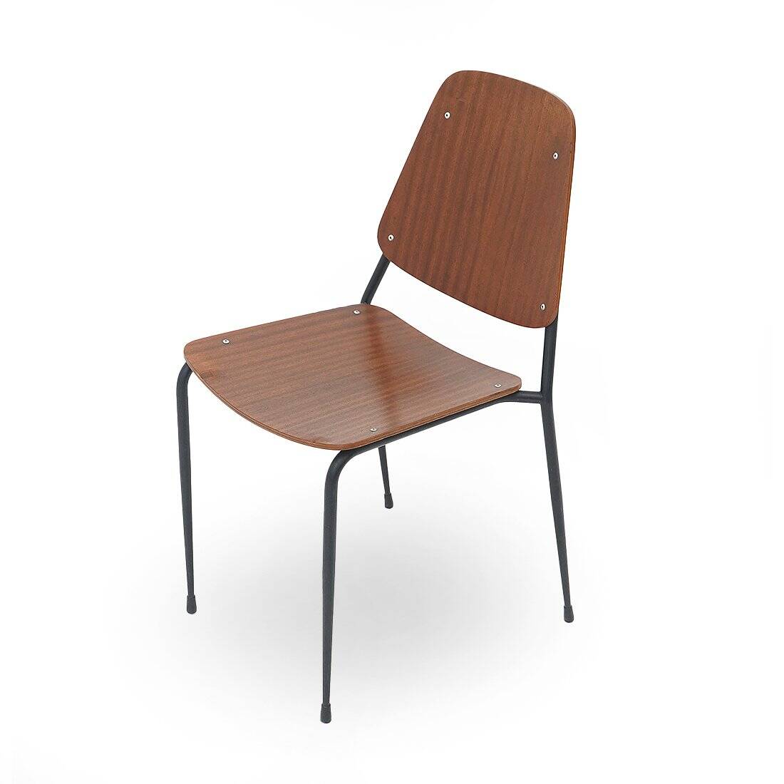 Curved plywood chair, 1960s