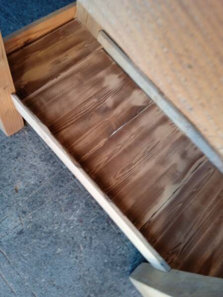 Workbench 120cm old solid wood