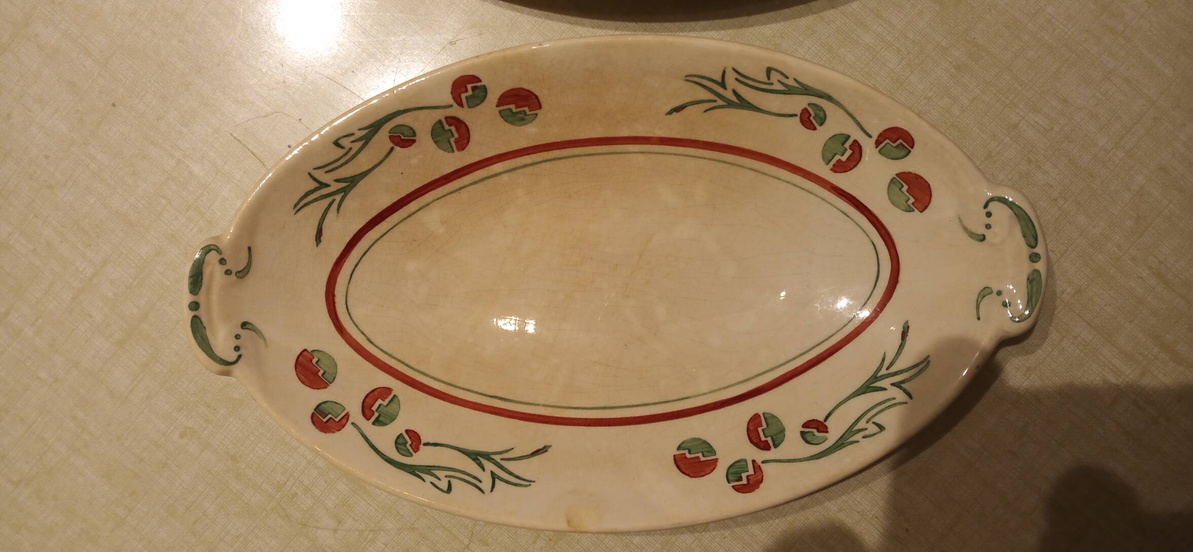 Lot 2 Villeroy & Boch art-deco ravines