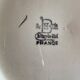 Antique barbotine service with Choisy le Roi apple decorations
