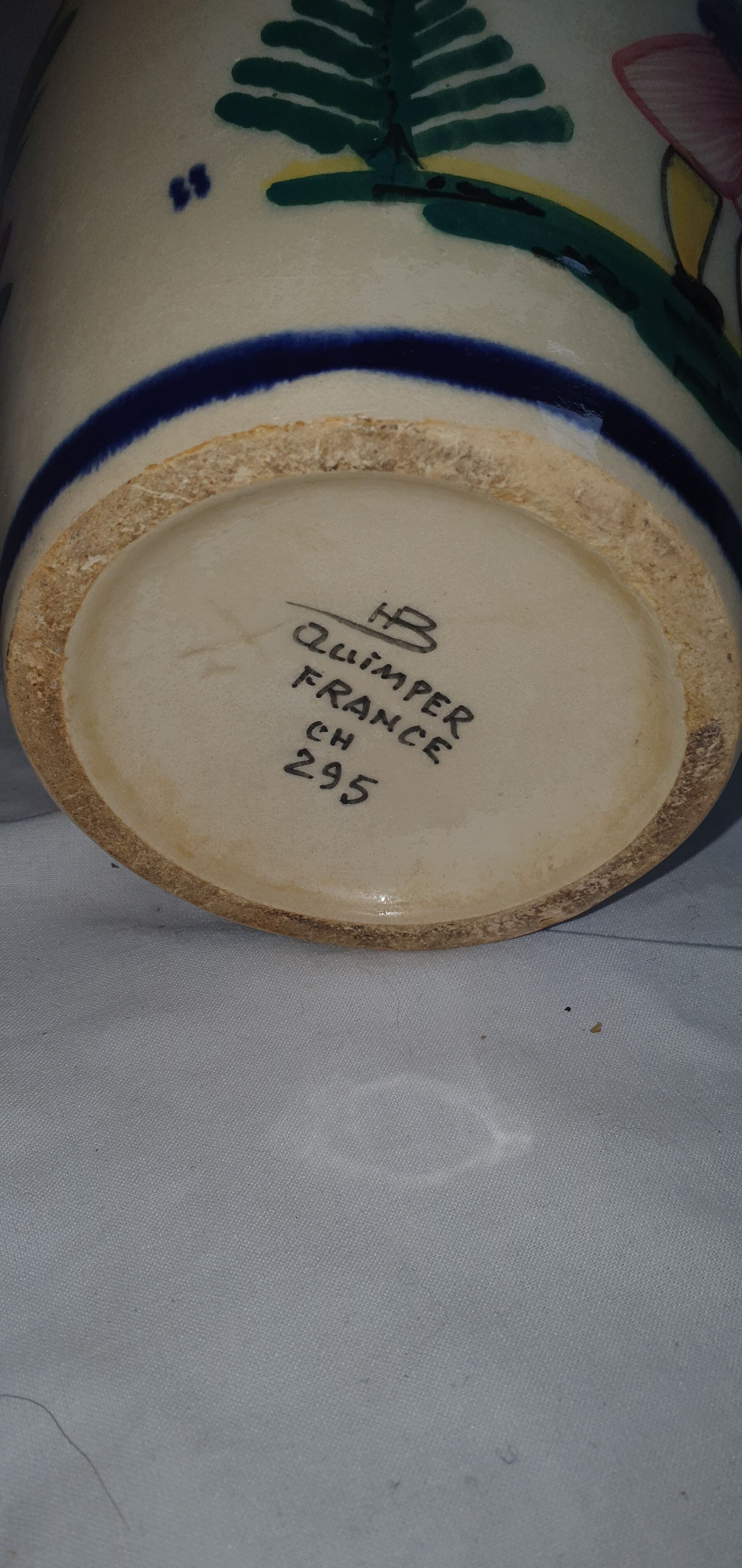 Henriot Quimper HB ceramic pitcher