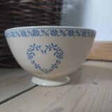 Niderviller iron earth bowl heart model cross stitch