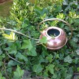 Red copper watering can in Scandinavian style 60s-70s