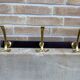 Vintage wall coat rack mid-century hooks 1960s