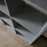 Bookcase locker vintage wooden shelf