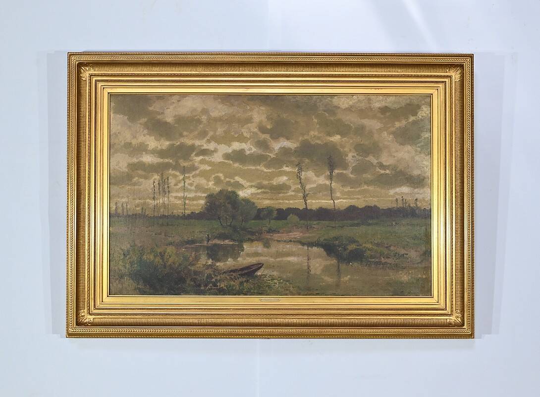 Oil on canvas, signed Cheret – Mid 19th century
