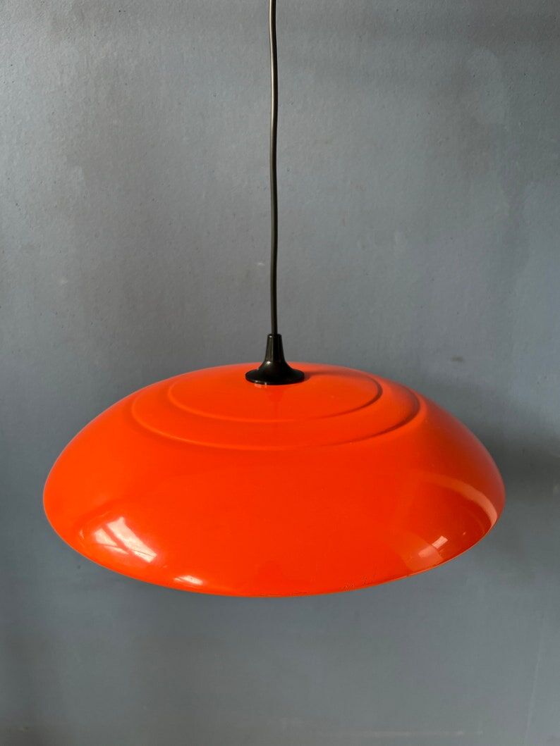 Vintage orange pendant lamp
