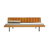 Sofa bed with storage compartment, ashwood