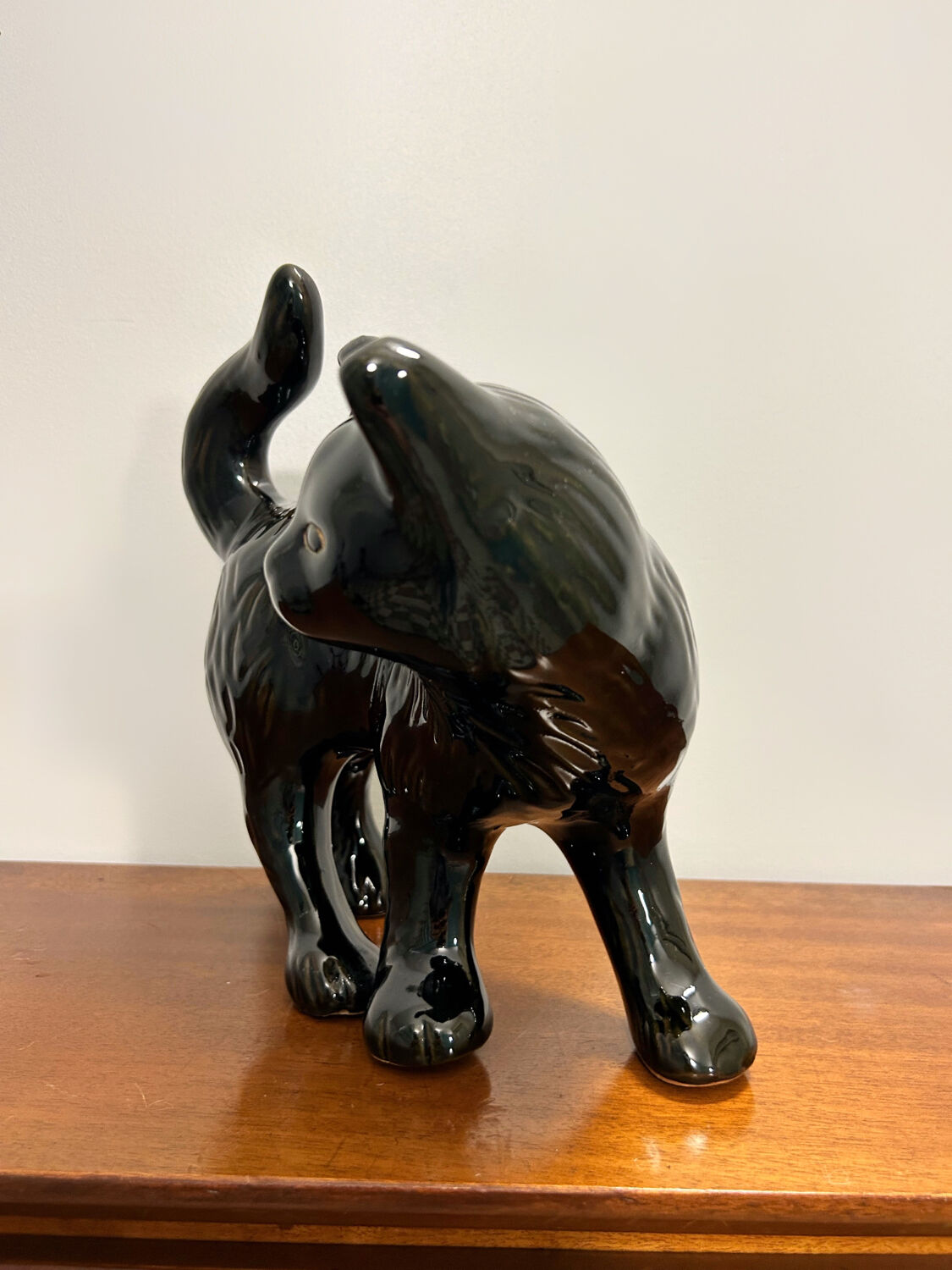 Black ceramic cat 60s
