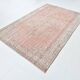 Tapis Oushak Rose Vintage, Tapis Turc Vieilli, 171x267 Cm