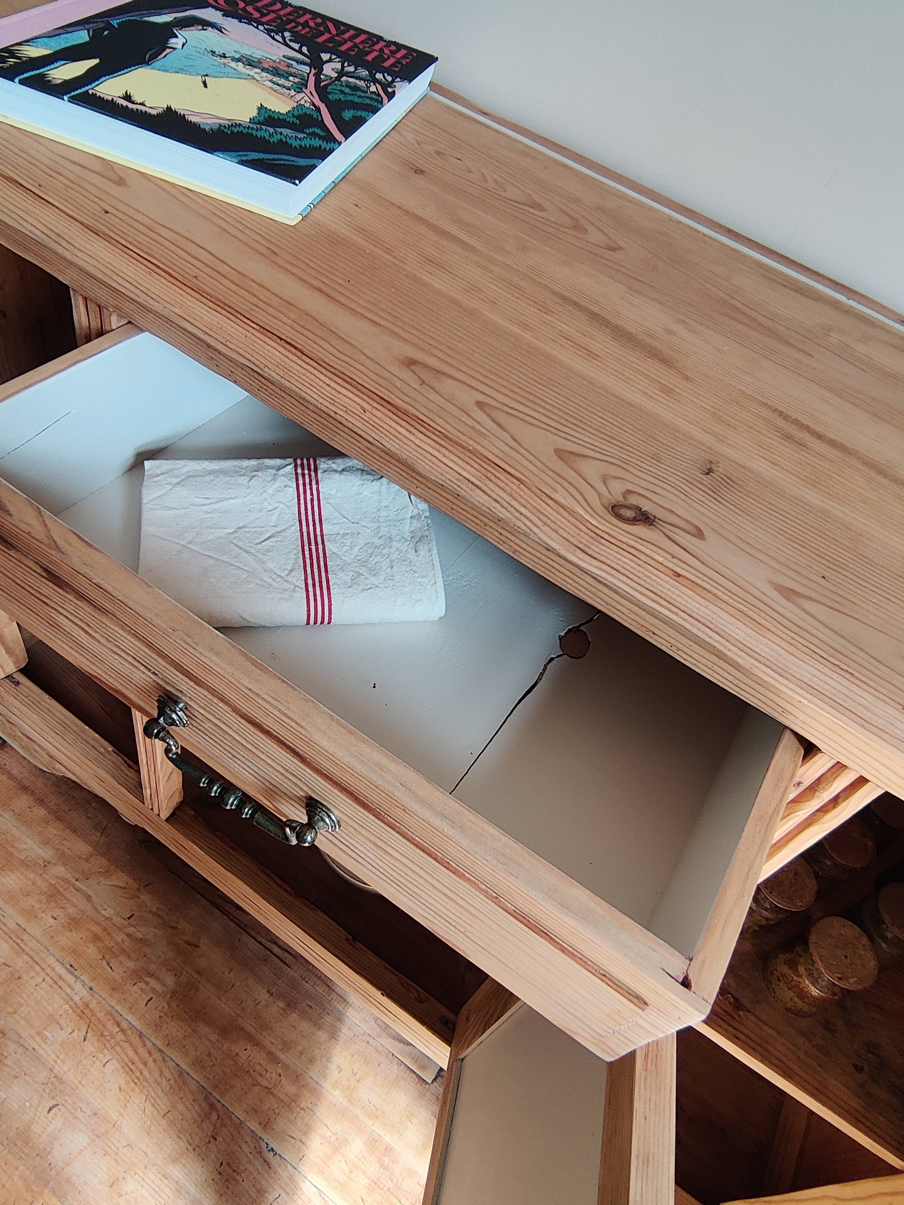 Low wooden buffet
