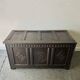 Rare 17th Century Carved Oak Coffer Charles II Period Circa 1660-1680c