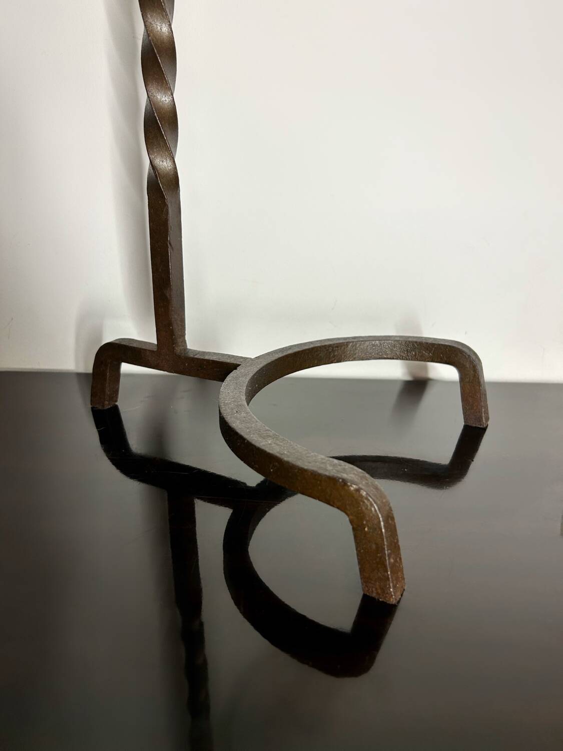 Large brutalist design candle holder from the 60s