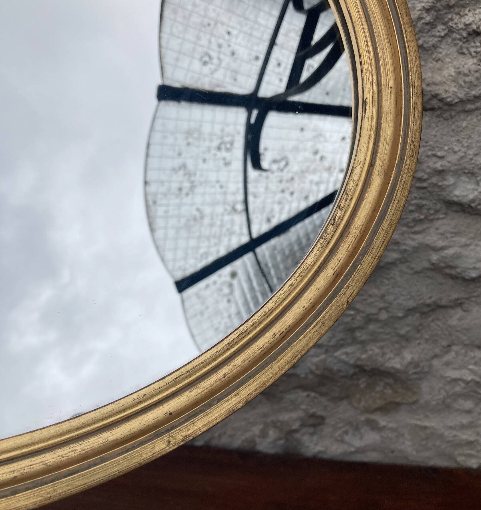 Miroir ancien doré