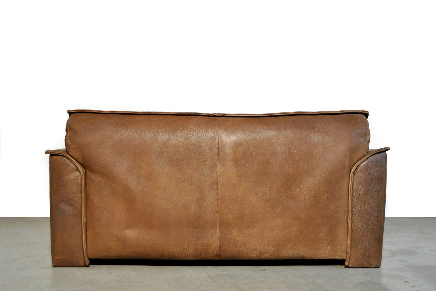 Neck leather 2-seater sofa by Hugo de Ruiter for Leolux, 1970s Netherlands