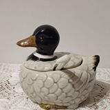 Duck salt and pepper shaker servant in barbotine 🦆
