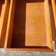 Desk, leather tray