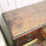 Administration trade cabinet 32 varnished wood drawers