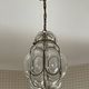 Old Venetian blown glass chandelier, Murano lighting fixture in wrought iron structure