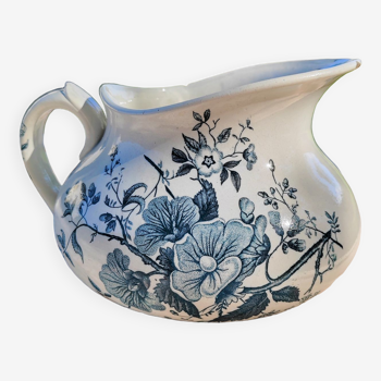 Bathroom pitcher blue floral decoration - Tierra del Fuego de Grigny