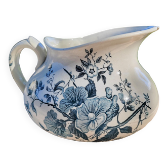 Bathroom pitcher blue floral decoration - Tierra del Fuego de Grigny