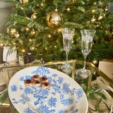 Longwy earthenware oval dish