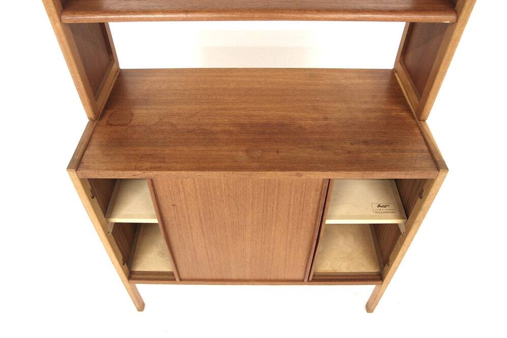 Scandinavian teak bookcase, Bertil Fridhagen, Bodafors, Sweden, 1960