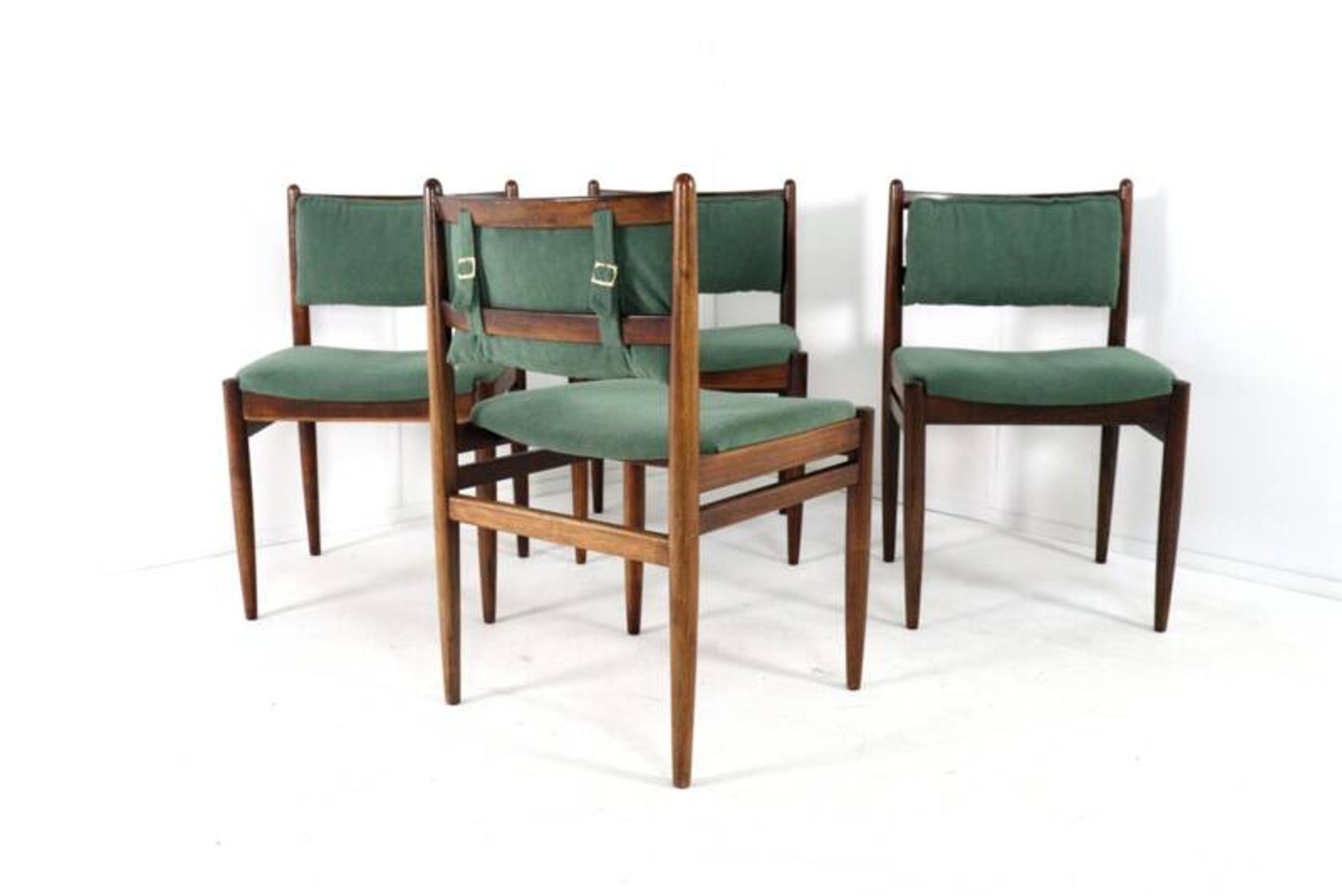Ensemble de 4 chaises en palissandre 'Quern' - style moderne du milieu du siècle