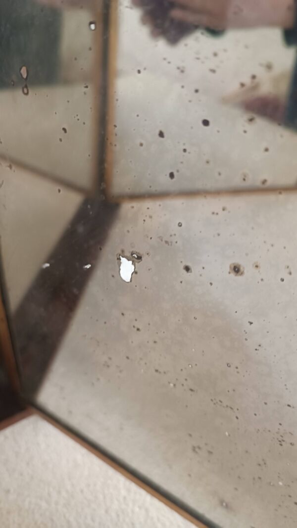 Miroir triptyque de barbier