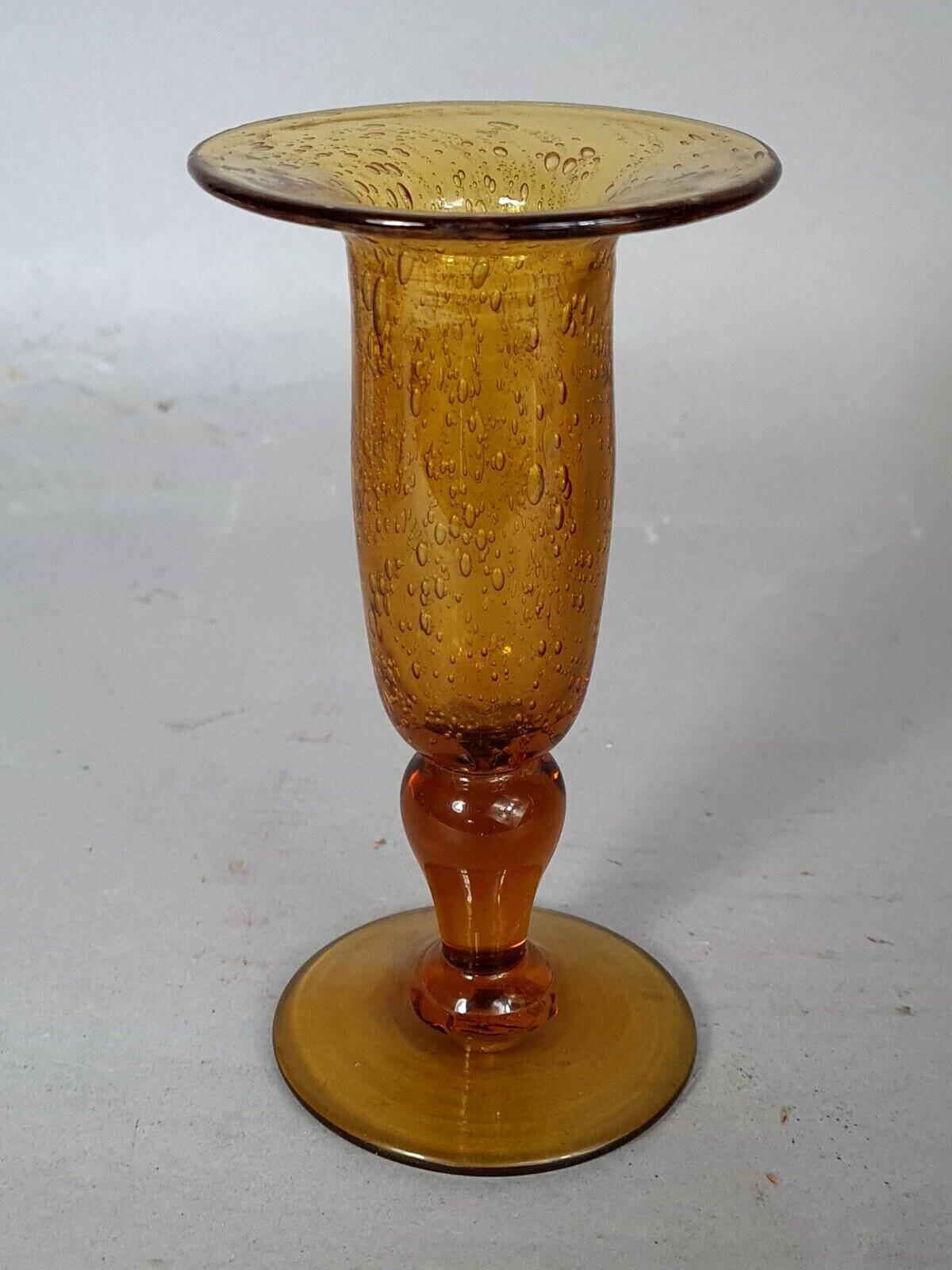 Biot vase & carafe bubble blown glass signed vintage 1960/70 B922