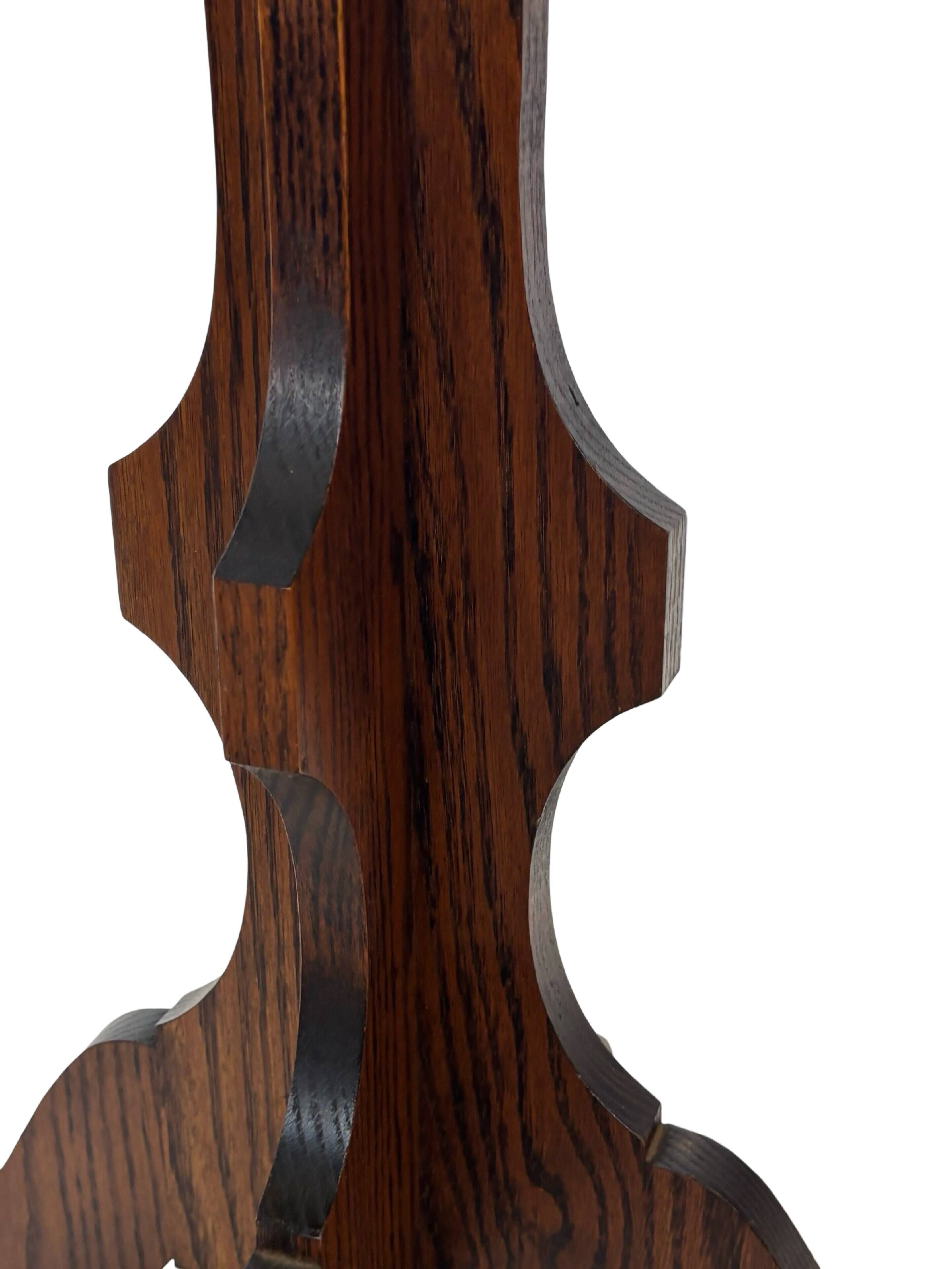 Vintage Plant Stand Side Table Oak Design minimalist