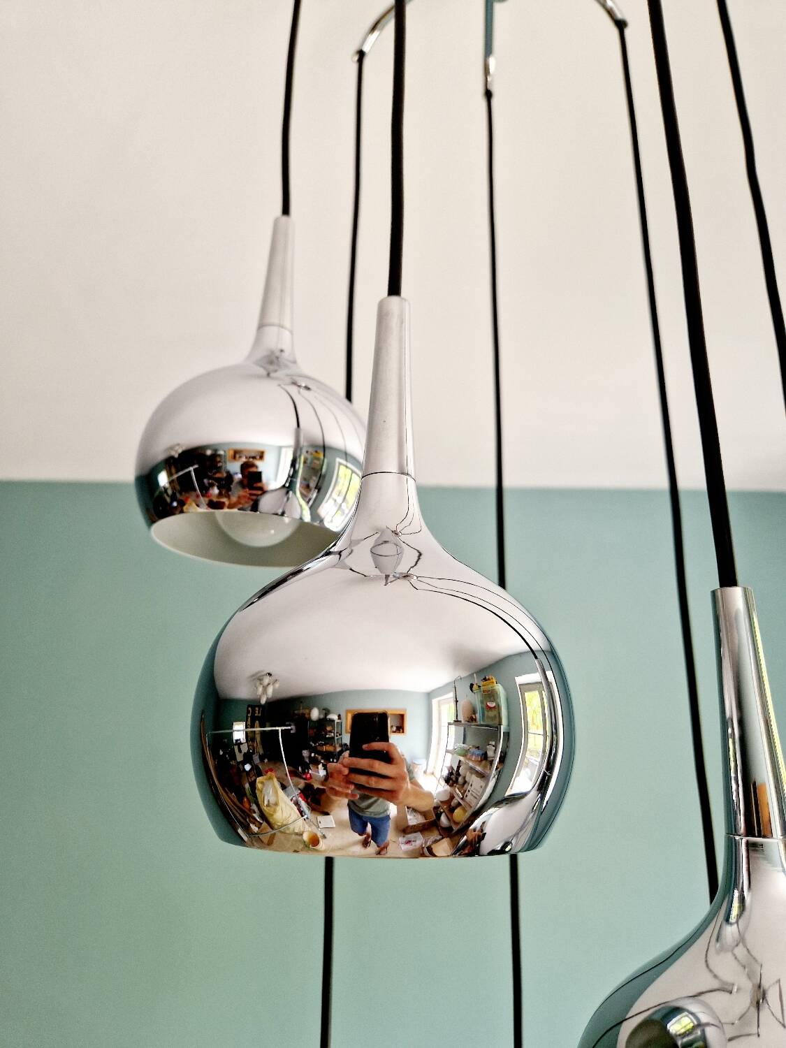 Large waterfall chandelier, design Hans-Agne Jakobsson, 1960-70