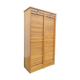 Double curtain binder cabinet