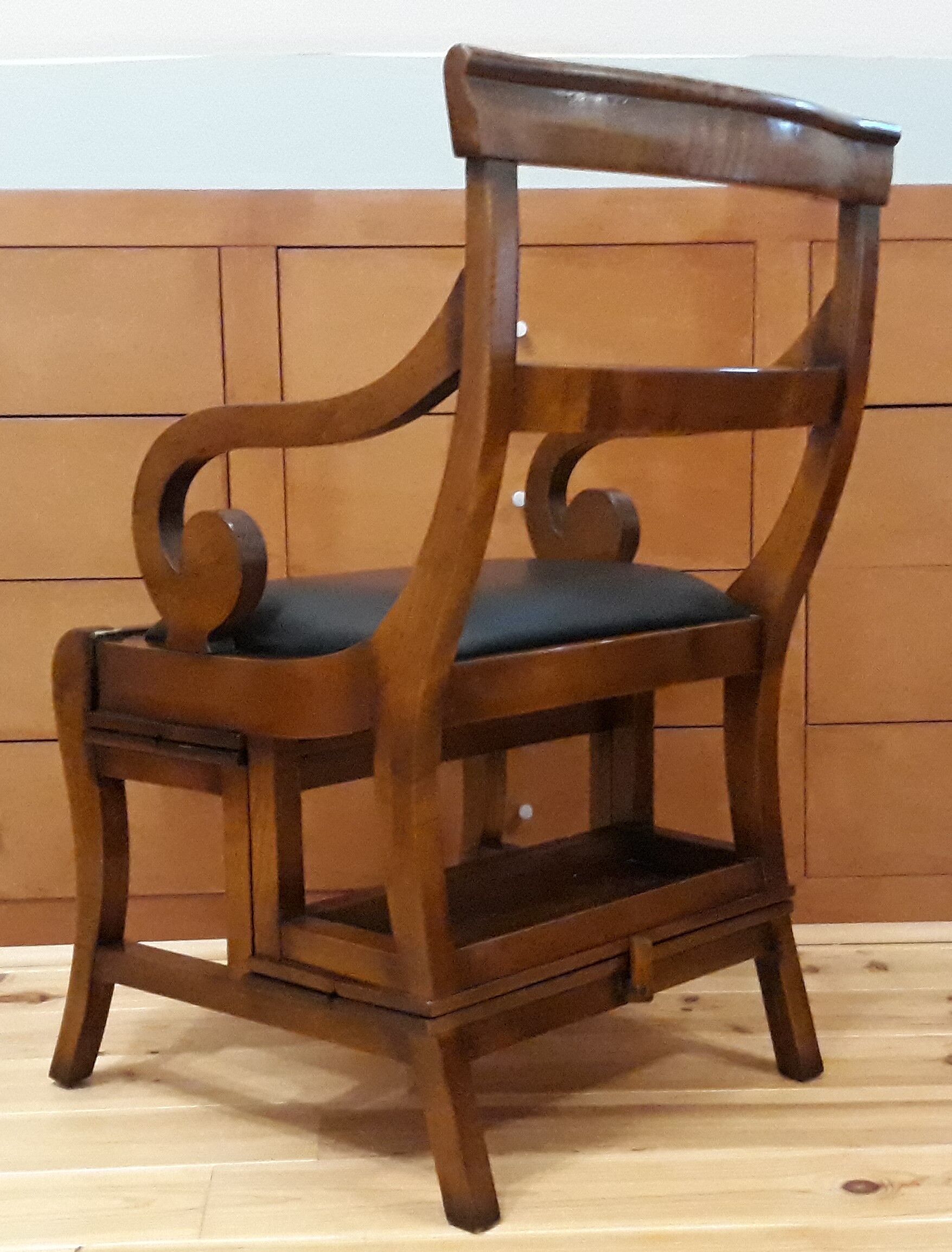 Notarial chair, luxurious library