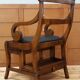 Chaise notariale, bibliothèque luxueux