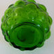 Carafe bottle in green glass bubbles Empoli 60s