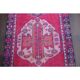 Couloir en laine turc Oushak vintage fait main 122x355