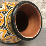 Vase Marocain Safi jaune et noir