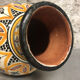 Vase Marocain Safi jaune et noir