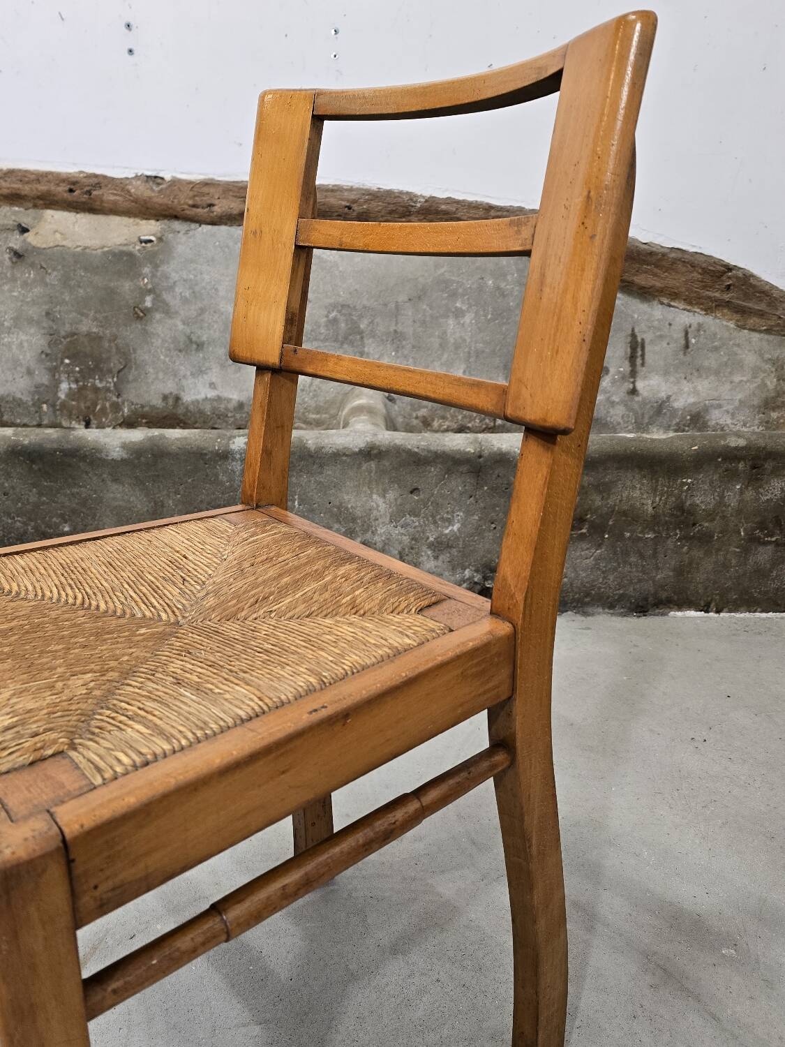 3 Pierre Cruège style chairs 1940-1950